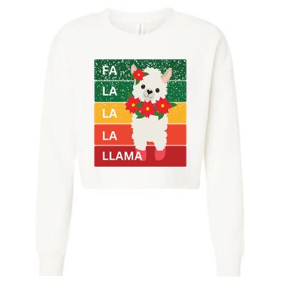 Fa La La Lama Alpaca Cropped Pullover Crew