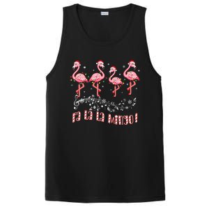 Fa La La MINGO Flamingo Christmas Candy Cane Flamingoes PosiCharge Competitor Tank