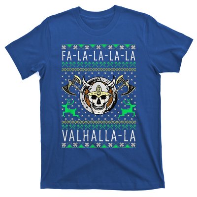 Fa La La La Valhalla La Viking God Ugly Christmas T-Shirt