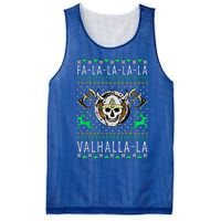 Fa La La La Valhalla La Viking God Ugly Christmas Mesh Reversible Basketball Jersey Tank