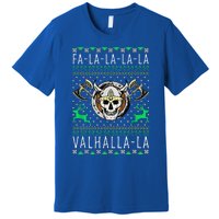 Fa La La La Valhalla La Viking God Ugly Christmas Premium T-Shirt