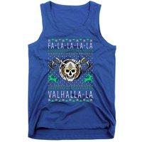 Fa La La La Valhalla La Viking God Ugly Christmas Tank Top