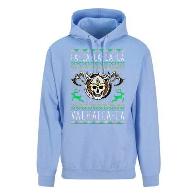 Fa La La La Valhalla La Viking God Ugly Christmas Unisex Surf Hoodie