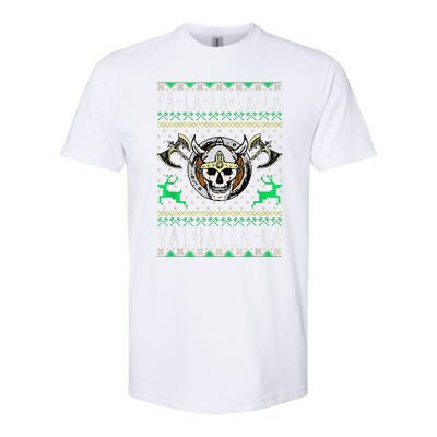 Fa La La La Valhalla La Viking God Ugly Christmas Softstyle CVC T-Shirt