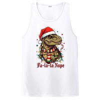 Fa La La La Nope Dinosaur Christmas Funny Holiday PosiCharge Competitor Tank