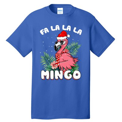 Fa La La La Mingo Santa Flamingos For Christmas Meaningful Gift Tall T-Shirt