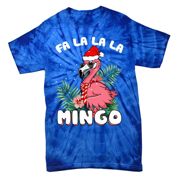 Fa La La La Mingo Santa Flamingos For Christmas Meaningful Gift Tie-Dye T-Shirt