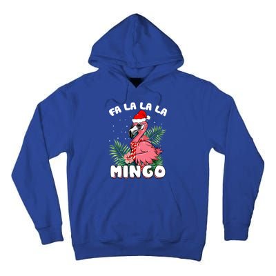 Fa La La La Mingo Santa Flamingos For Christmas Meaningful Gift Tall Hoodie