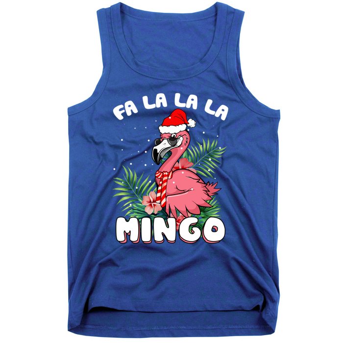 Fa La La La Mingo Santa Flamingos For Christmas Meaningful Gift Tank Top