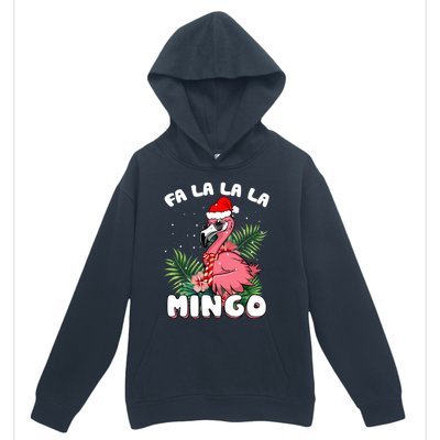 Fa La La La Mingo Santa Flamingos For Christmas Meaningful Gift Urban Pullover Hoodie