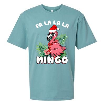 Fa La La La Mingo Santa Flamingos For Christmas Meaningful Gift Sueded Cloud Jersey T-Shirt