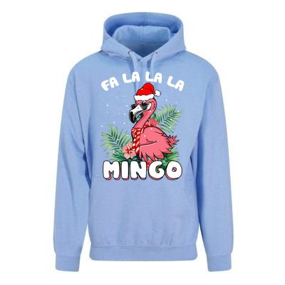 Fa La La La Mingo Santa Flamingos For Christmas Meaningful Gift Unisex Surf Hoodie