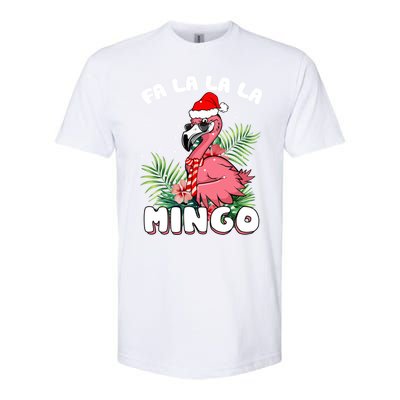 Fa La La La Mingo Santa Flamingos For Christmas Meaningful Gift Softstyle CVC T-Shirt