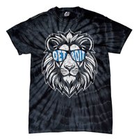 Funny Lion Lovers Wearing Glasses Retro Vintage Style Tie-Dye T-Shirt