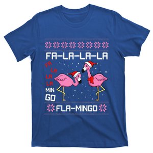 Fa La La Mingo Christmas Pajama Cute Flamingo Ugly XMas T-Shirt