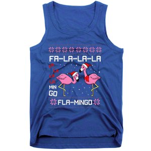 Fa La La Mingo Christmas Pajama Cute Flamingo Ugly XMas Tank Top