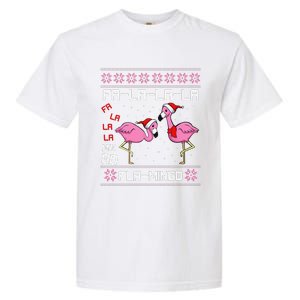 Fa La La Mingo Christmas Pajama Cute Flamingo Ugly XMas Garment-Dyed Heavyweight T-Shirt