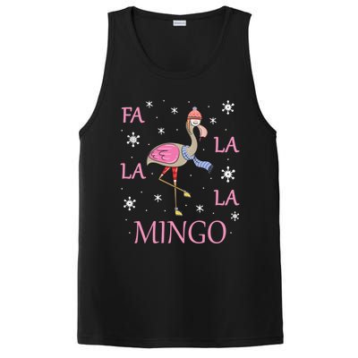 Fa La La La Mingo Xmas Holiday Santa Flamingo Christmas Gift PosiCharge Competitor Tank