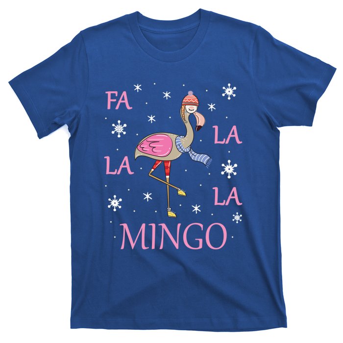 Fa La La La Mingo Xmas Holiday Santa Flamingo Christmas Gift T-Shirt