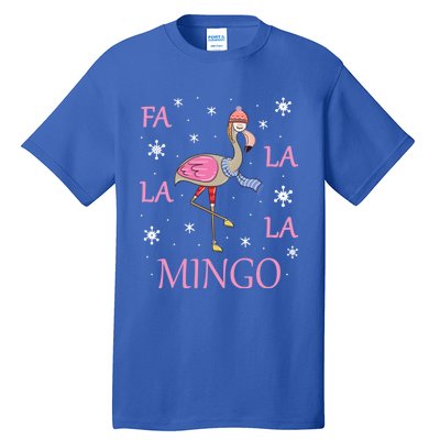 Fa La La La Mingo Xmas Holiday Santa Flamingo Christmas Gift Tall T-Shirt