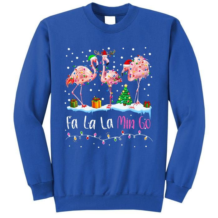 Fa La La La Mingo Flamingo Christmas  Xmas Tall Sweatshirt