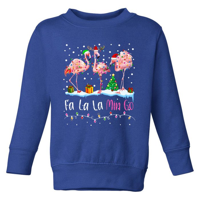 Fa La La La Mingo Flamingo Christmas  Xmas Toddler Sweatshirt