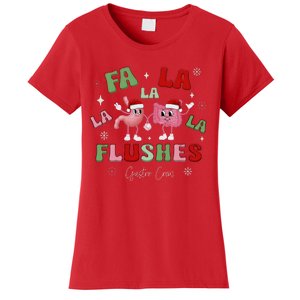 Fa La La La Flushes Gastro Crew Christmas Gi Nurse Women's T-Shirt