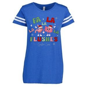 Fa La La La Flushes Gastro Crew Christmas Gi Nurse Enza Ladies Jersey Football T-Shirt