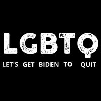 Funny LGBTQ Let's Get Biden To Quit Parody Design 2021 Cooling Performance Crew T-Shirt