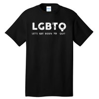 Funny LGBTQ Let's Get Biden To Quit Parody Design 2021 Tall T-Shirt