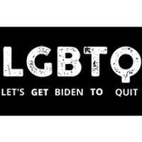 Funny LGBTQ Let's Get Biden To Quit Parody Design 2021 Bumper Sticker