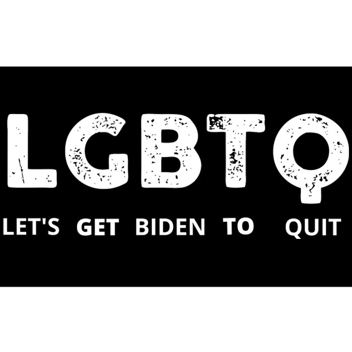 Funny LGBTQ Let's Get Biden To Quit Parody Design 2021 Bumper Sticker