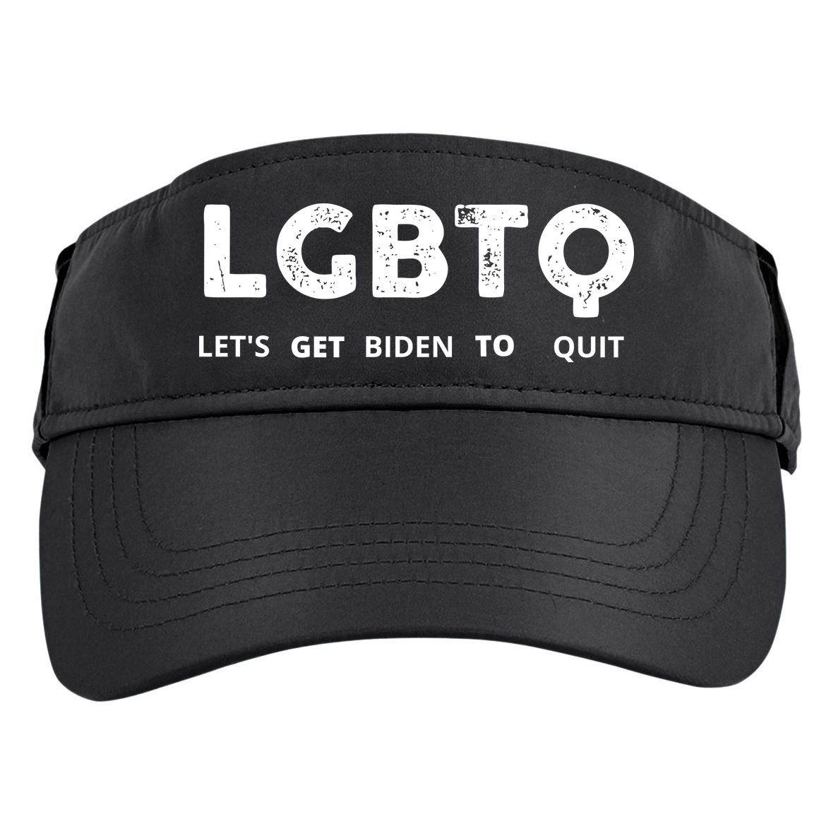 Funny LGBTQ Let's Get Biden To Quit Parody Design 2021 Adult Drive Performance Visor