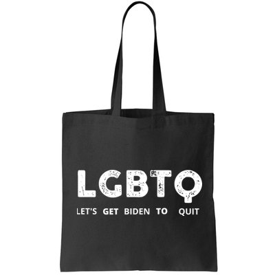 Funny LGBTQ Let's Get Biden To Quit Parody Design 2021 Bag