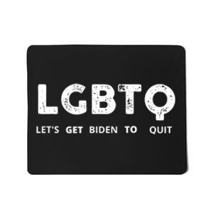 Funny LGBTQ Let's Get Biden To Quit Parody Design 2021 Mousepad