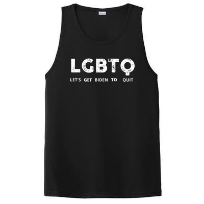 Funny LGBTQ Let's Get Biden To Quit Parody Design 2021 PosiCharge Competitor Tank