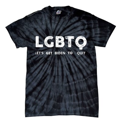 Funny LGBTQ Let's Get Biden To Quit Parody Design 2021 Tie-Dye T-Shirt
