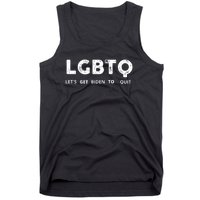 Funny LGBTQ Let's Get Biden To Quit Parody Design 2021 Tank Top