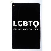 Funny LGBTQ Let's Get Biden To Quit Parody Design 2021 Golf Towel