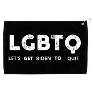 Funny LGBTQ Let's Get Biden To Quit Parody Design 2021 Grommeted Golf Towel