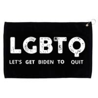 Funny LGBTQ Let's Get Biden To Quit Parody Design 2021 Grommeted Golf Towel