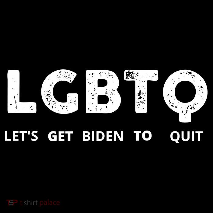 Funny LGBTQ Let's Get Biden To Quit Parody Design 2021 Womens T-Shirt