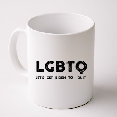 Funny LGBTQ Let's Get Biden To Quit Parody Design 2021 Coffee Mug