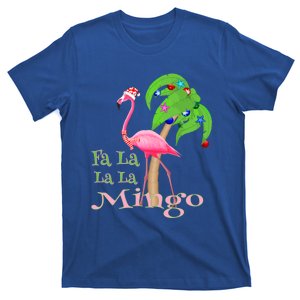 Fa La La La Mingo Pink Flamingo Tropical Christmas Cool Gift T-Shirt