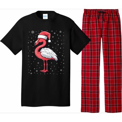 Fa La La Mingo Cute Flamingo Christmas Santa Hat Bird Cute Gift Pajama Set