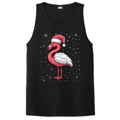 Fa La La Mingo Cute Flamingo Christmas Santa Hat Bird Cute Gift PosiCharge Competitor Tank