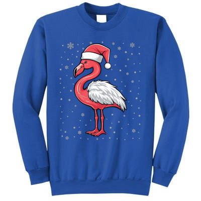 Fa La La Mingo Cute Flamingo Christmas Santa Hat Bird Cute Gift Sweatshirt