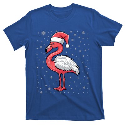 Fa La La Mingo Cute Flamingo Christmas Santa Hat Bird Cute Gift T-Shirt