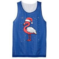 Fa La La Mingo Cute Flamingo Christmas Santa Hat Bird Cute Gift Mesh Reversible Basketball Jersey Tank