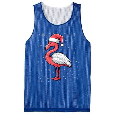 Fa La La Mingo Cute Flamingo Christmas Santa Hat Bird Cute Gift Mesh Reversible Basketball Jersey Tank